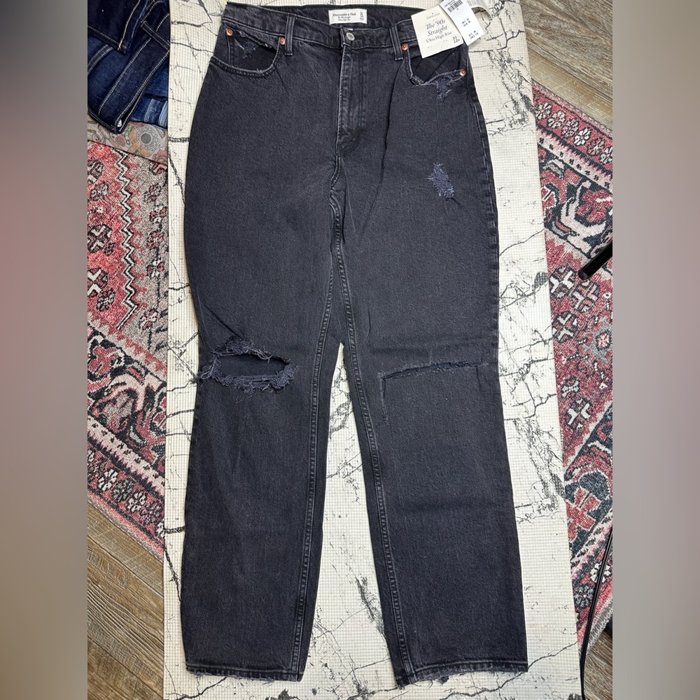 90s straight ultra high rise Jean 31 12R NWT